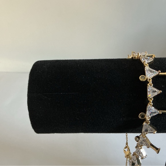 Kate Spade “Shaken or Stirred” Martini Glass Tennis Bracelet Gold Tone - Picture 5 of 8